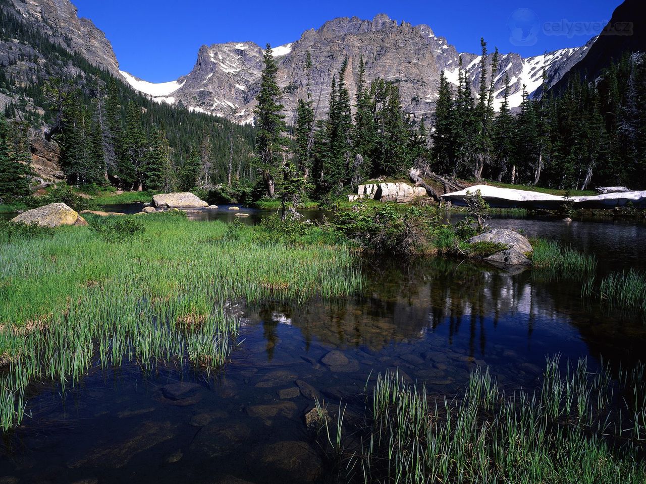 Foto: The Loch Below Andrews Glacier, Rocky Mountains National Park, Colorado