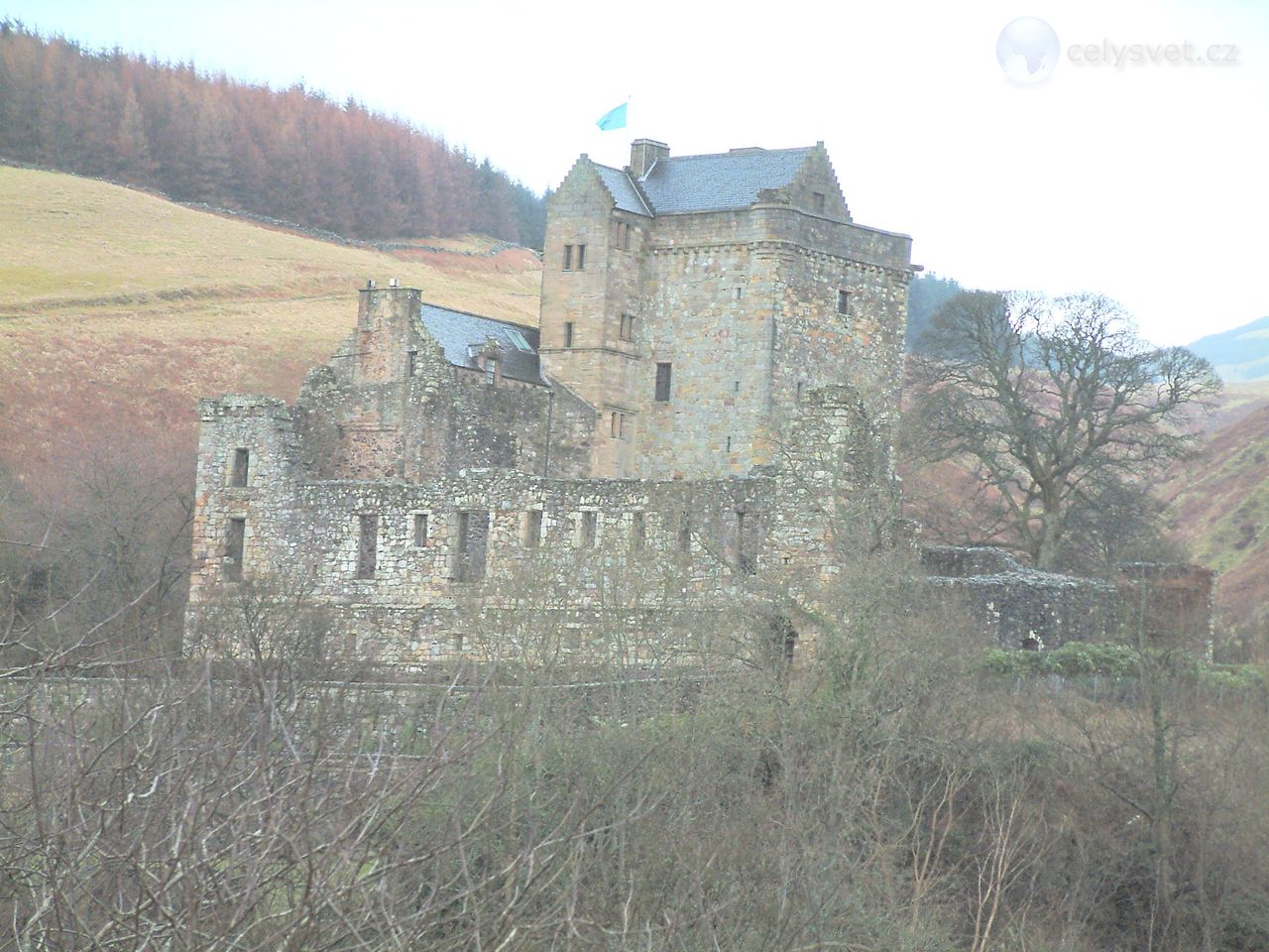 Foto: Campbell Castle Near Dollar, Scotland