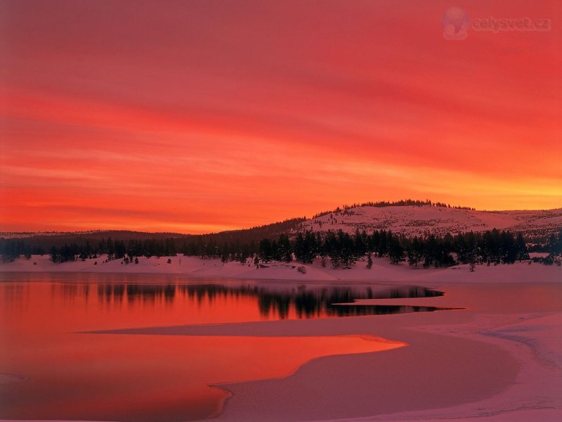 Foto: Sunset At Boca Reservoir, Truckee, California